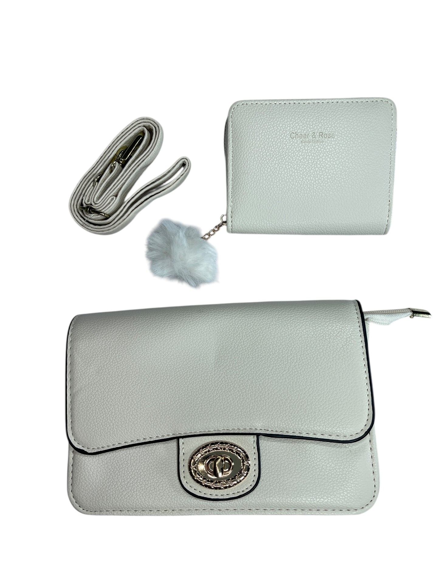 Bolso de Mujer, incluye monedero y correa para colgar, Medidas 20X 14CM-MS587