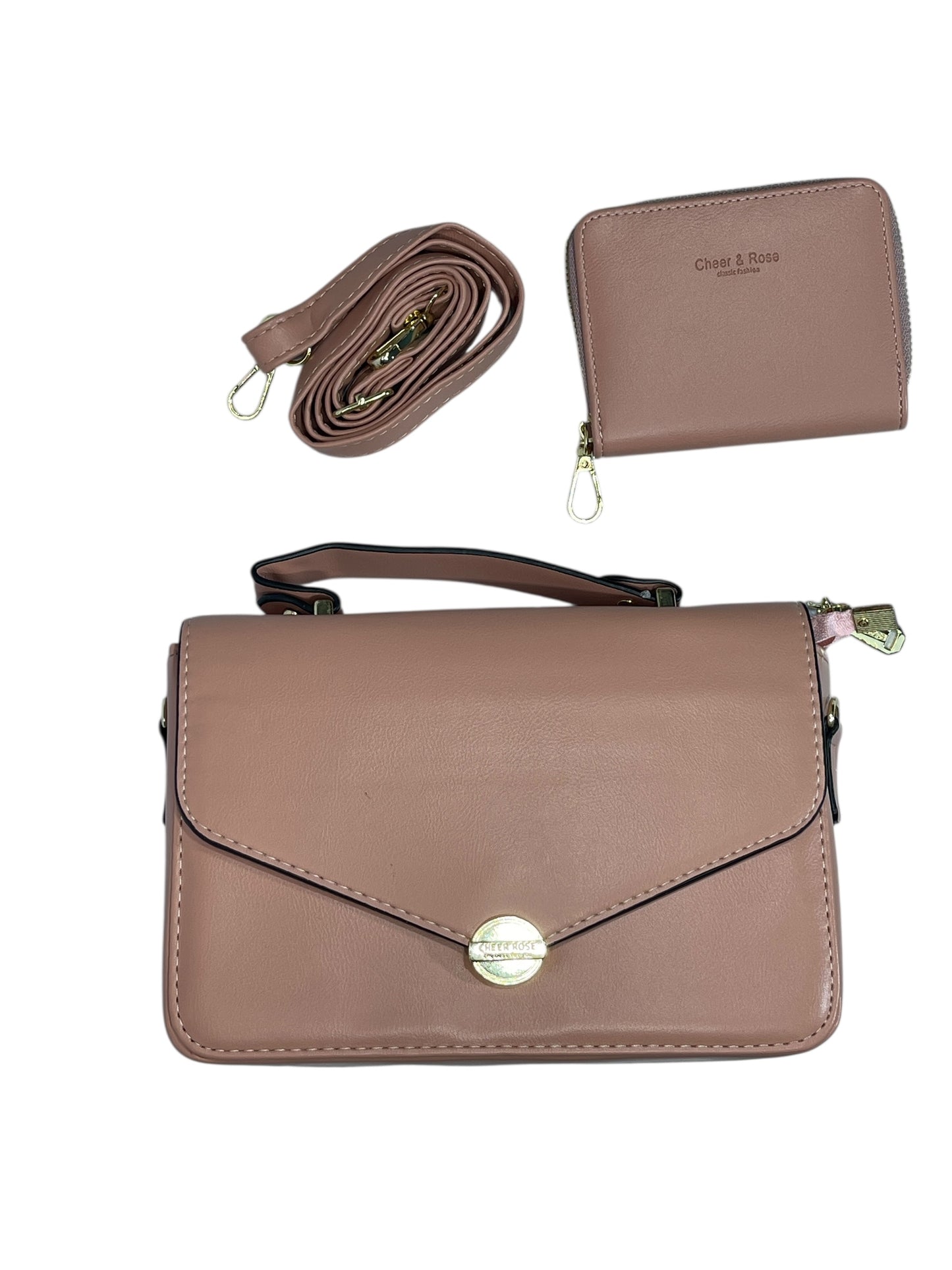 Bolso de Mujer, incluye monedero con correa para colgar, Medidas 20X 14CM-MS586