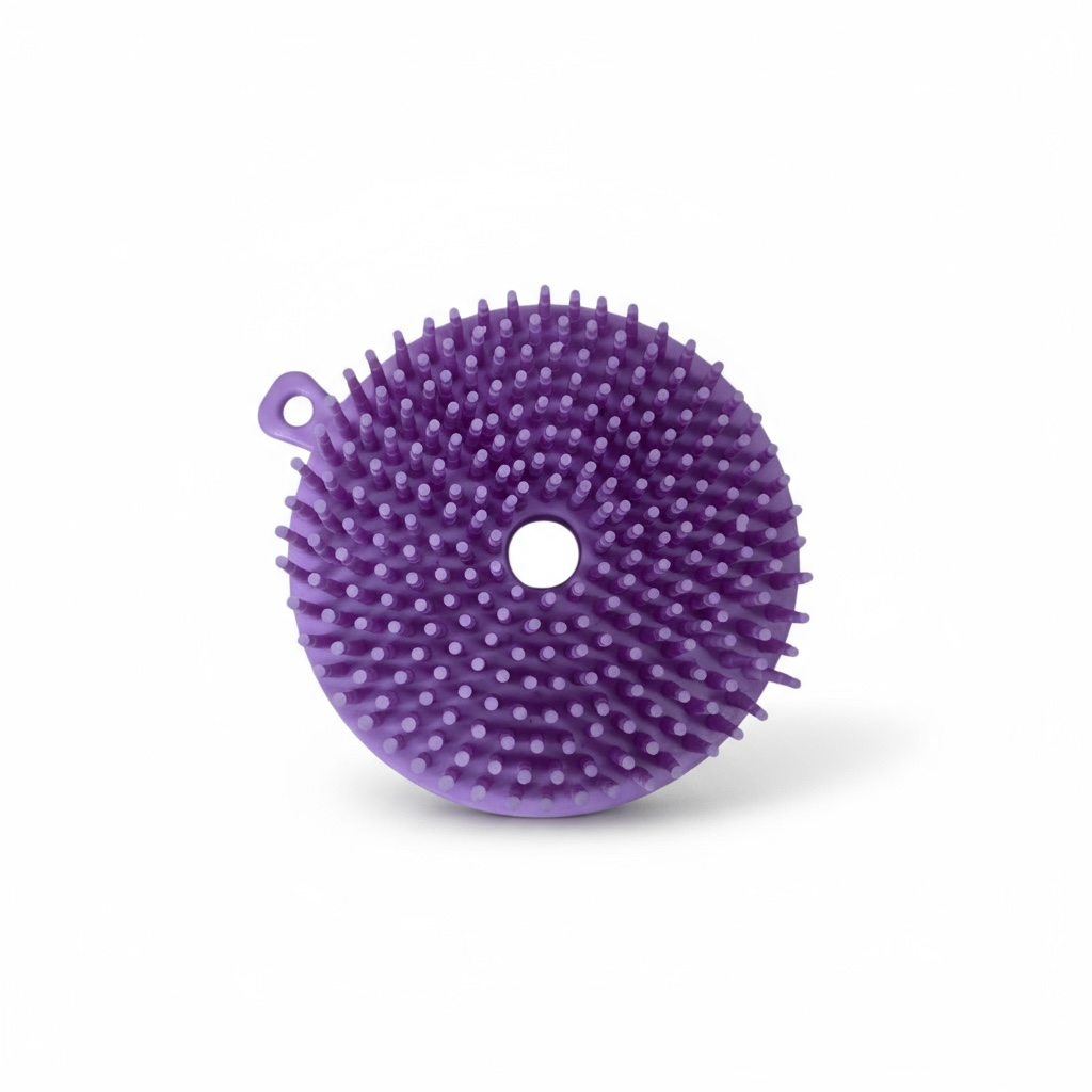 Cepillo de Masaje Capilar de Silicona 2 en 1 MS397