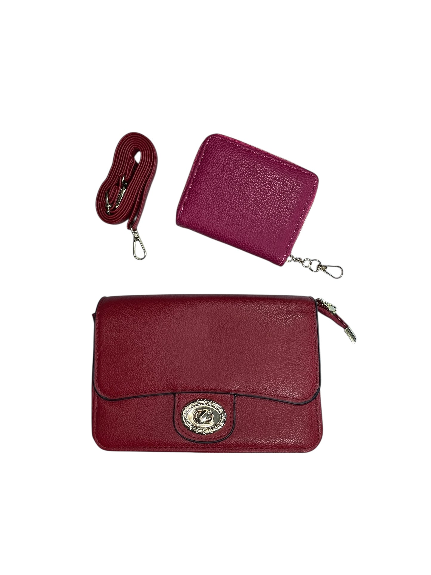 Bolso de Mujer, incluye monedero y correa para colgar, Medidas 20X 14CM-MS587