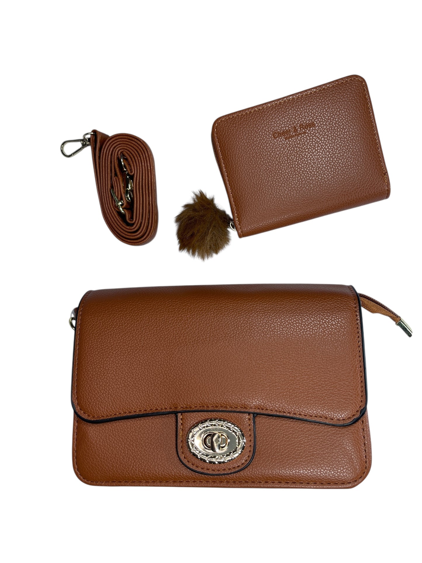 Bolso de Mujer, incluye monedero y correa para colgar, Medidas 20X 14CM-MS587