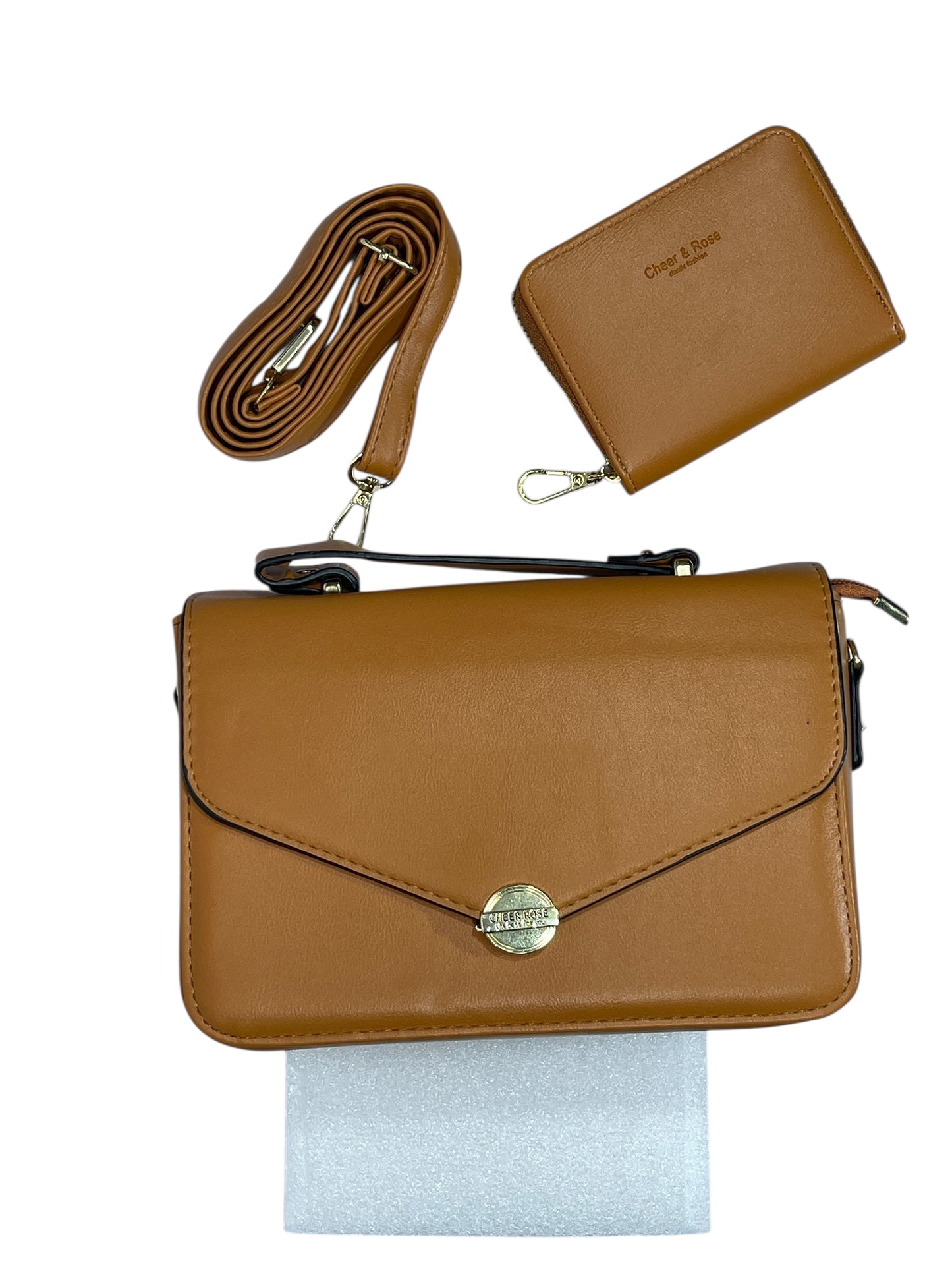 Bolso de Mujer, incluye monedero con correa para colgar, Medidas 20X 14CM-MS586