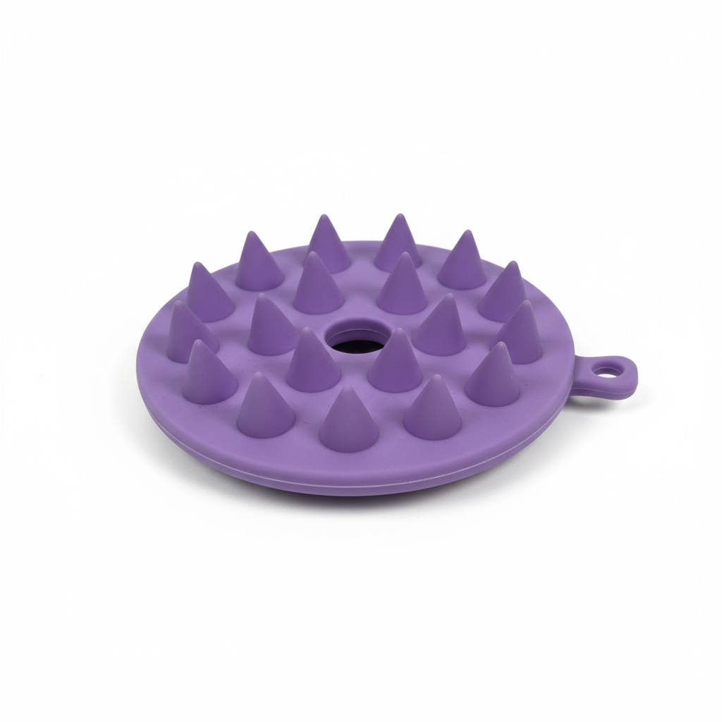 Cepillo de Masaje Capilar de Silicona 2 en 1 MS397