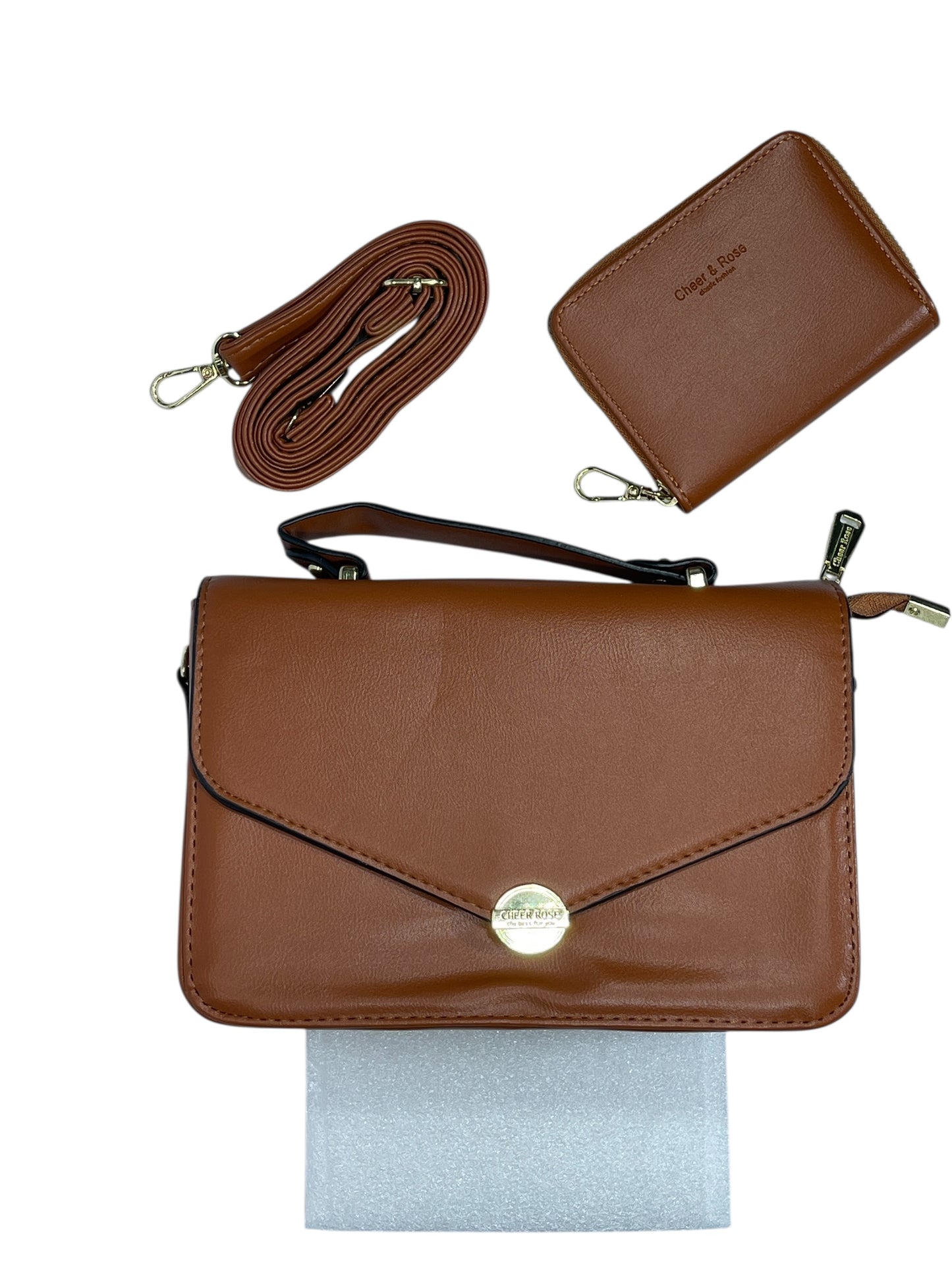 Bolso de Mujer, incluye monedero con correa para colgar, Medidas 20X 14CM-MS586