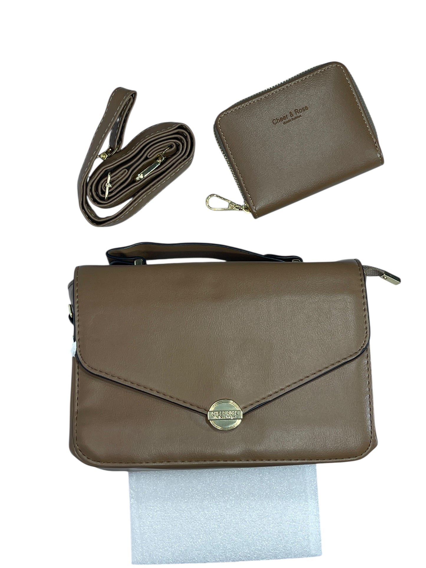 Bolso de Mujer, incluye monedero con correa para colgar, Medidas 20X 14CM-MS586