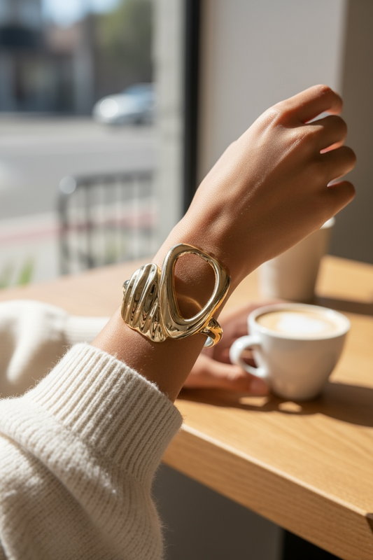 Aro Tendencia Dorado MS163