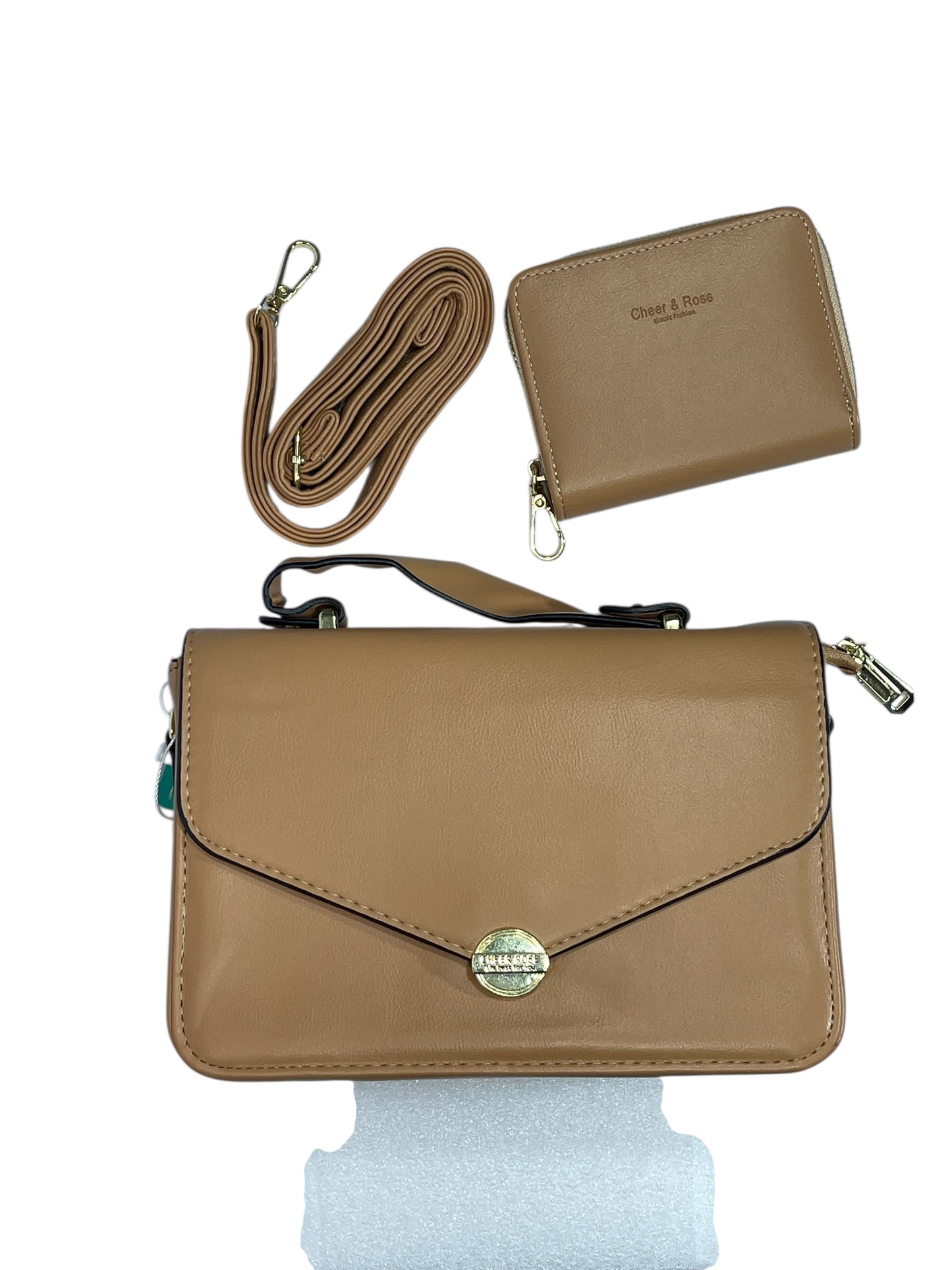 Bolso de Mujer, incluye monedero con correa para colgar, Medidas 20X 14CM-MS586