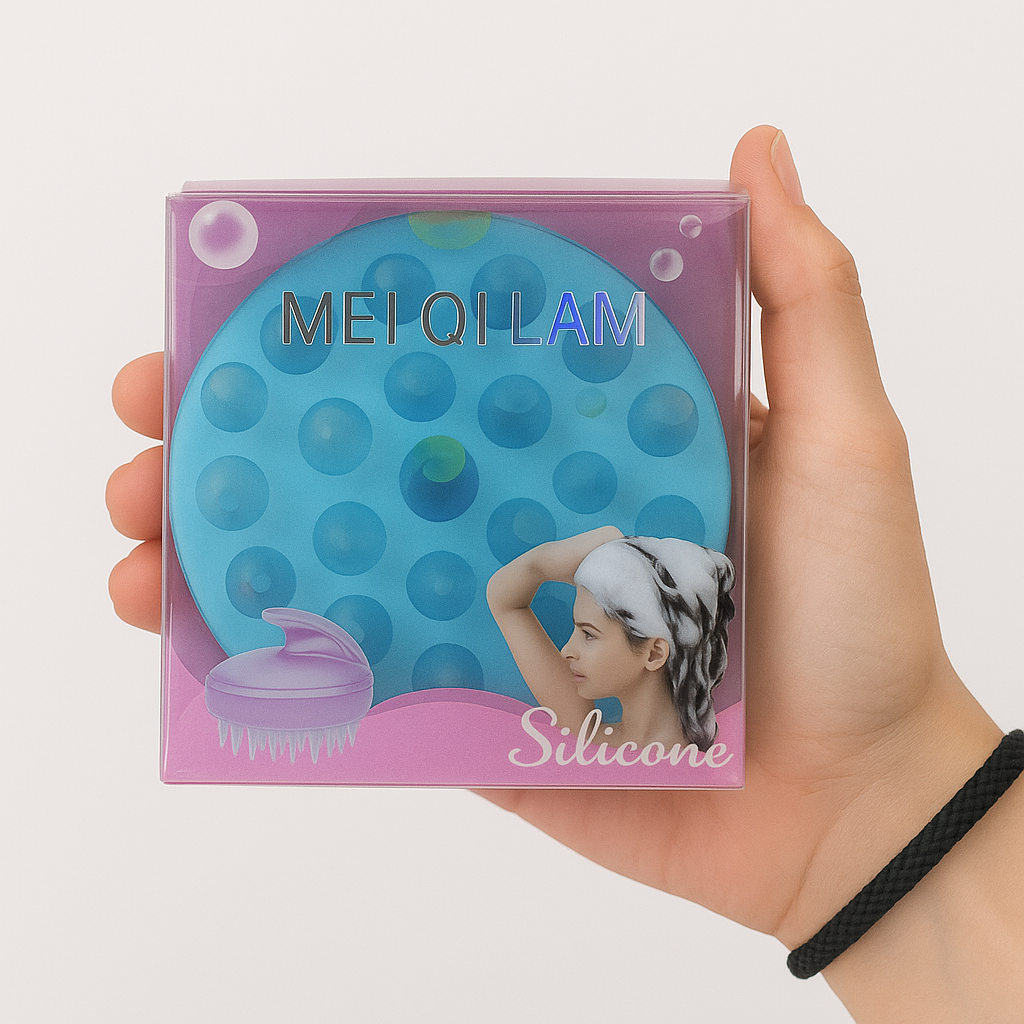 Cepillo de Masaje Capilar de Silicona 2 en 1 MS397