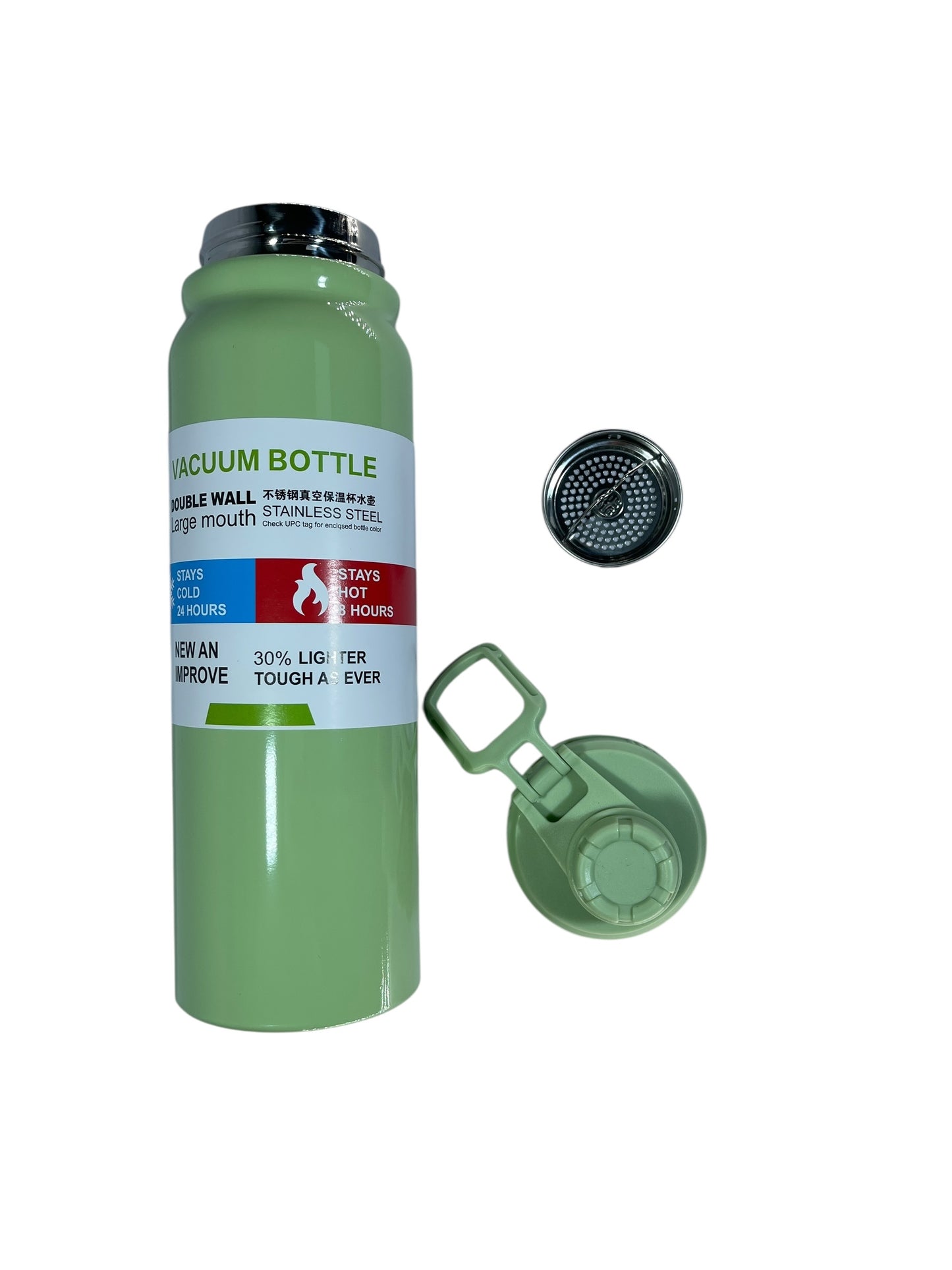 TERMO HERMETICO EN ACERO, 1000 ML,  MANTIENE BEBIDAS FRIAS O CALIENTES-MS308