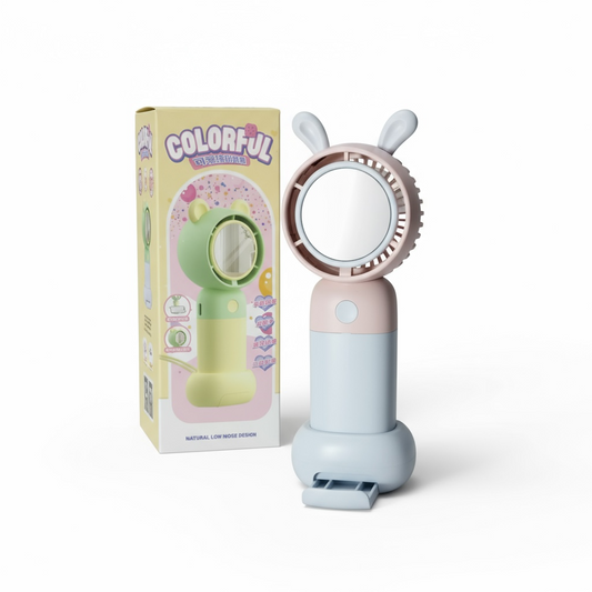 ABANICO CON ESPEJO PLASTICO MS380