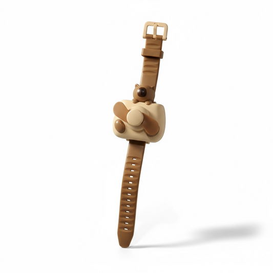 RELOJ AVANICO CAPIBARA  PLASTICO  RECARGABLE MS374