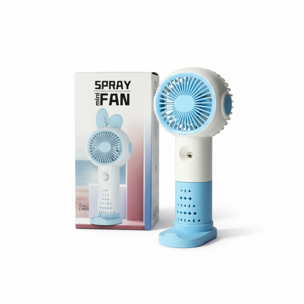 VENTILADOR CON HUMIDIFICADOR RECARGABLE MS382