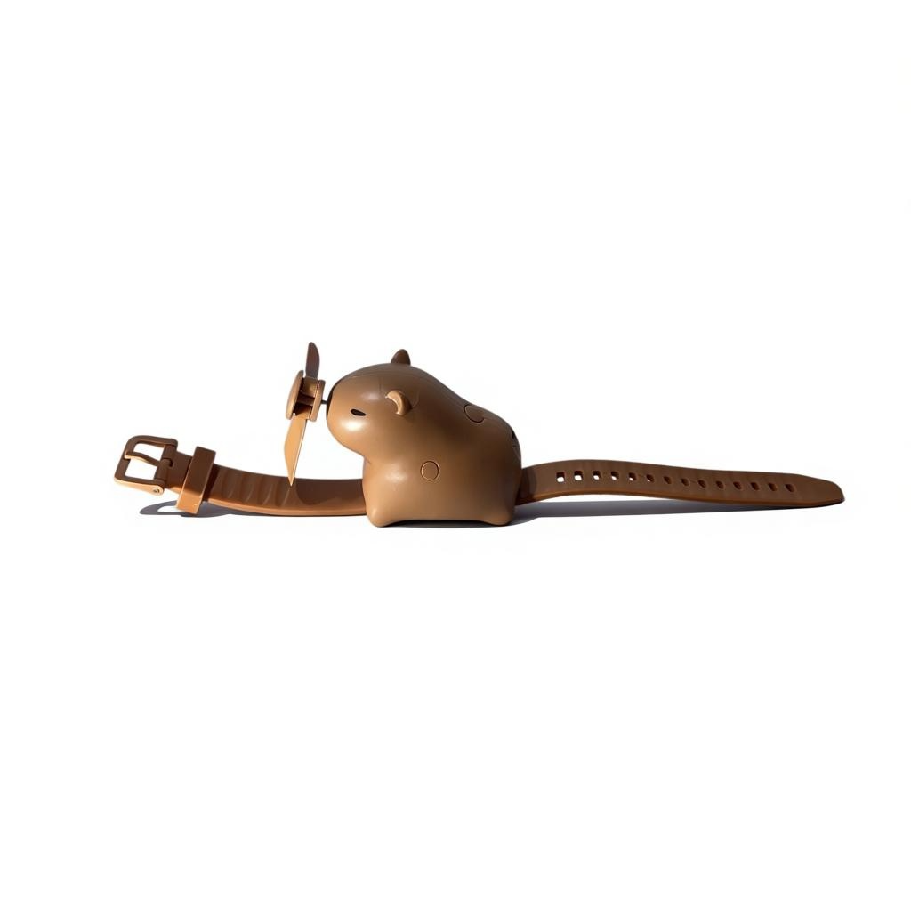 RELOJ AVANICO CAPIBARA  PLASTICO  RECARGABLE MS372